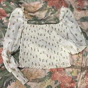 Reformation Pinto top in Rosebud size Large